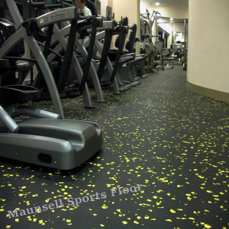 Резиновый спортивный пол для тренажерного