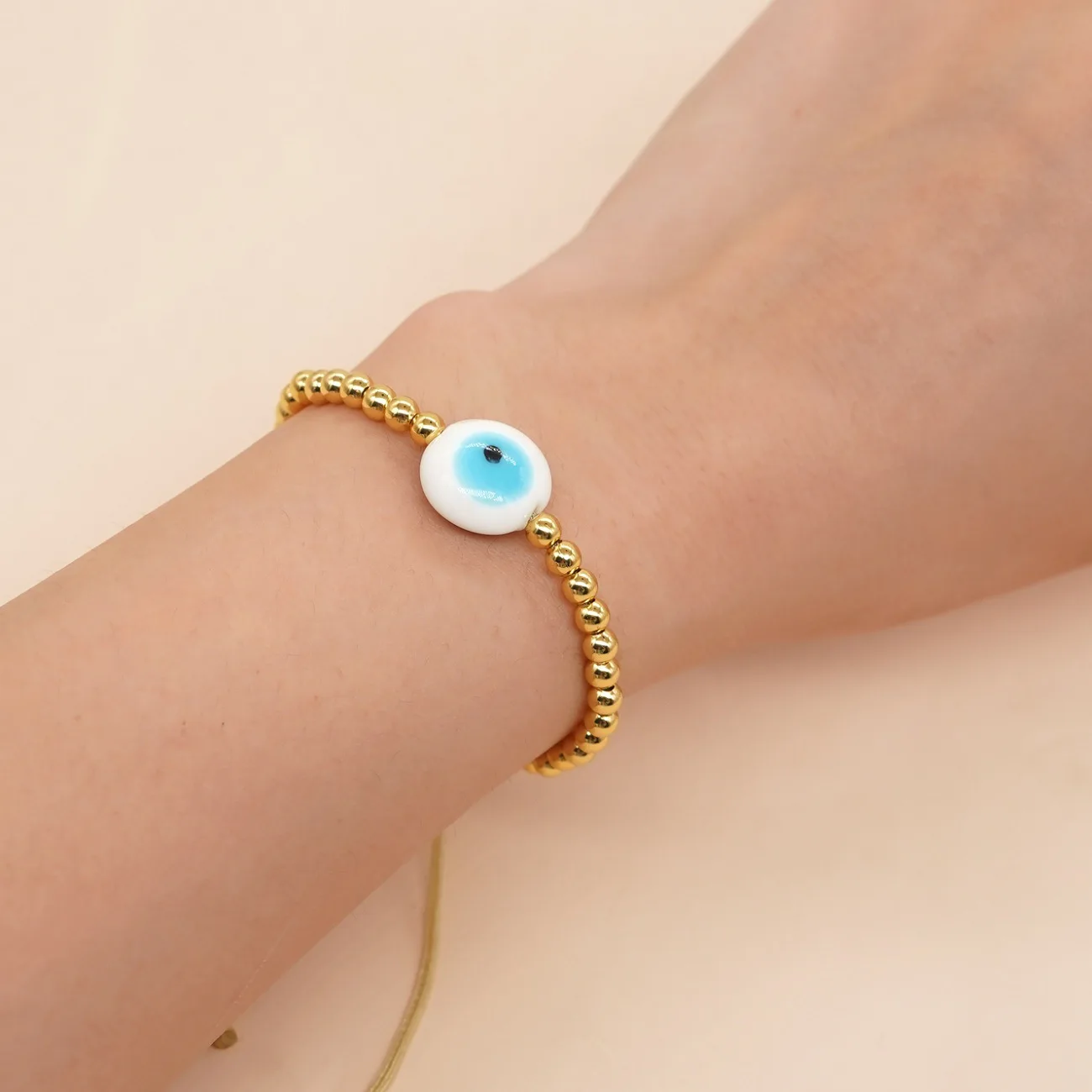Handmade Braided Rope Lucky Glaze String Bracelet EvilEye Bead Bracelets for Women Bring You Lucky Adjustable size