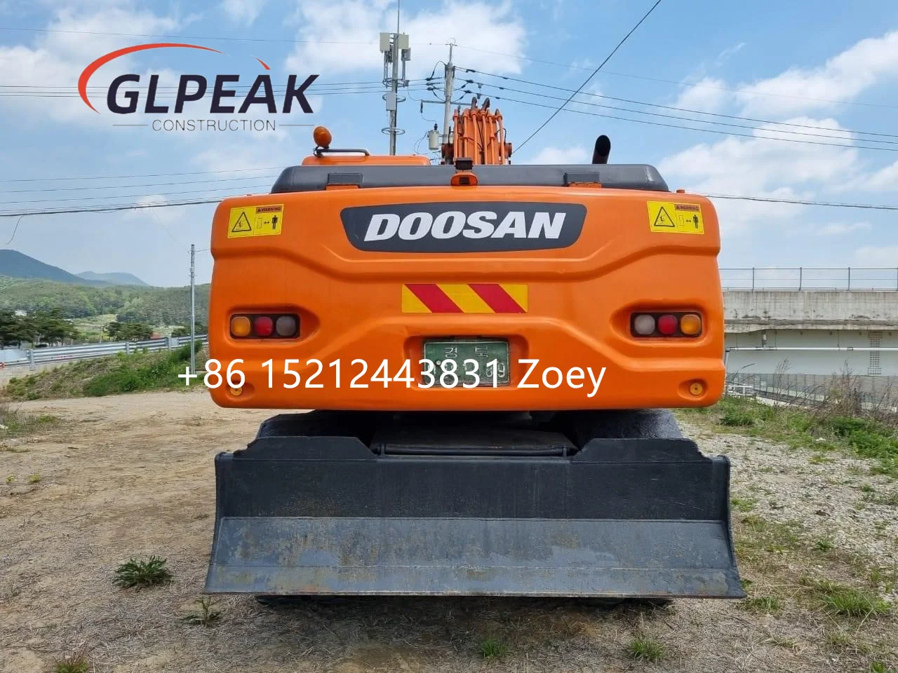 Высокое качество б/у Doosan DX210W-7 колесный экскаватор красивое состояние с доступным послепродажным обслуживанием