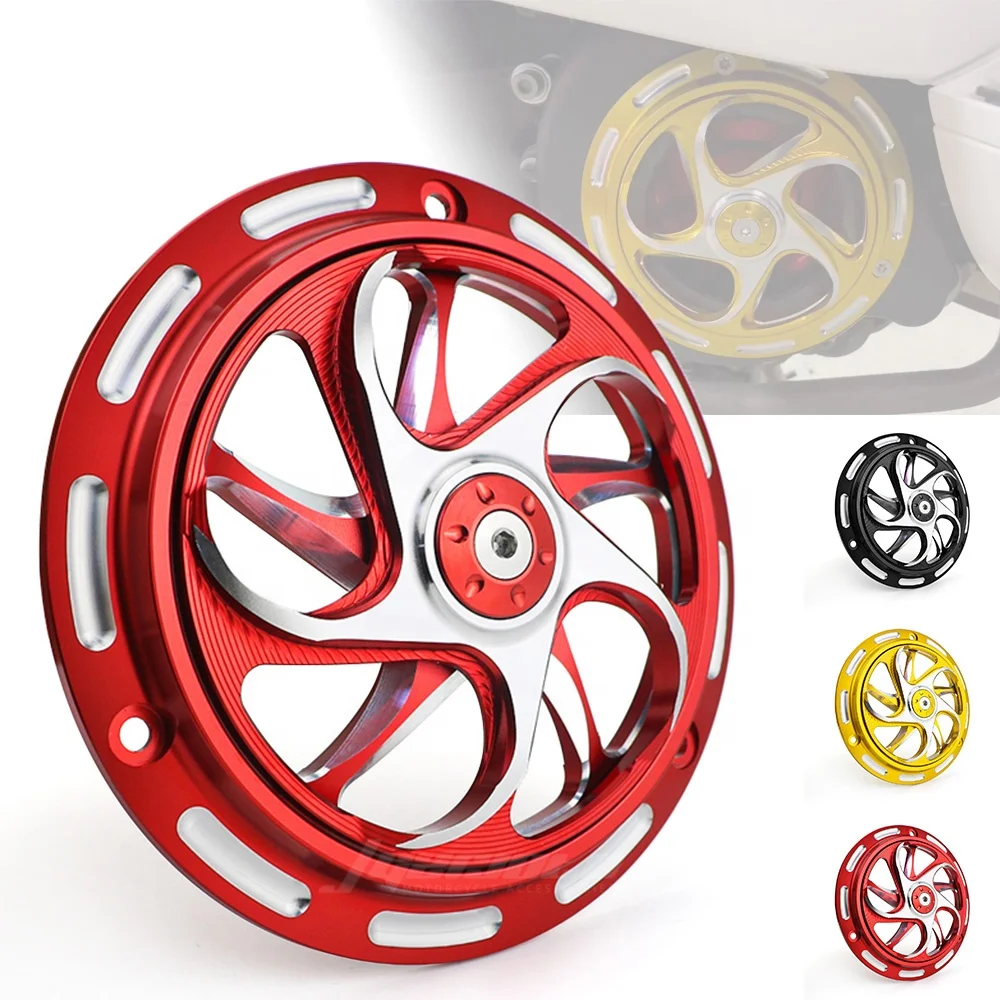 Motorcycle CNC Aluminum Engine Cover Rotatable Cooling Fan Radiator Protective Guard Accessories For Vespa Sprint Primavera 150