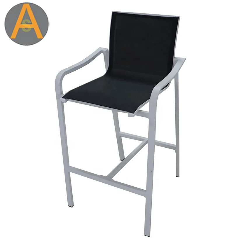 Counter Height Extension outdoor counter stool weather resistant aluminum patio bar pub table set