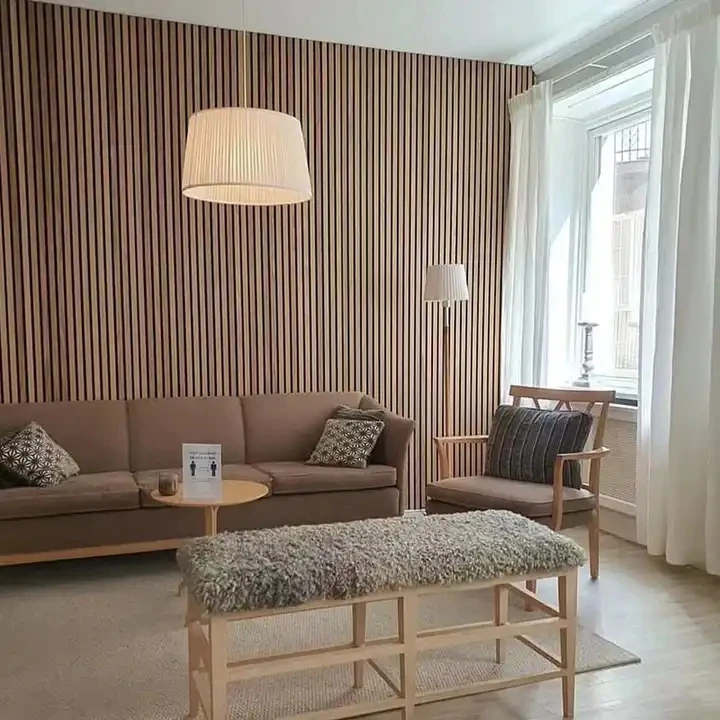 Factory direct sale Acoustic Felt Polyester Akupanel wooden wallboard interior decoration Wall Ceiling soundproof wall panels