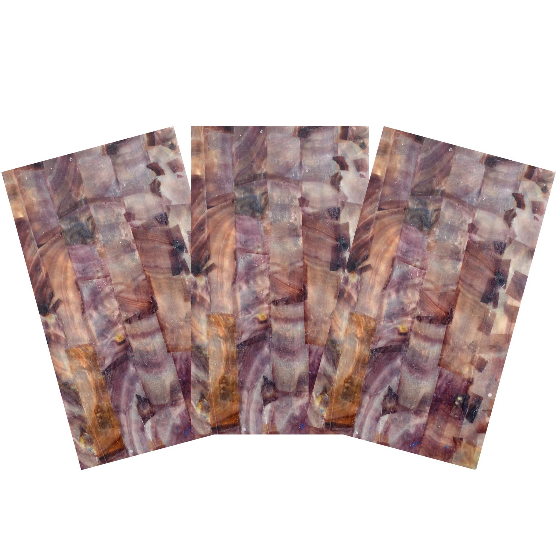 Wholesale customized natural mother of pearl shell plate laminate river shell sheet price for diy DB036