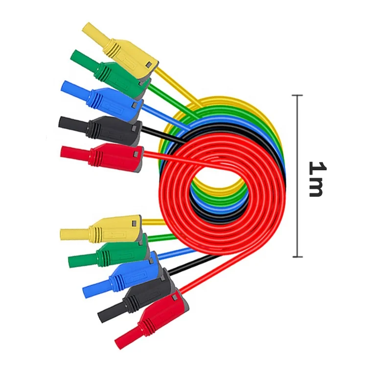 High quality 5 colors multifunctional combination kit Banana Plug Test Leads