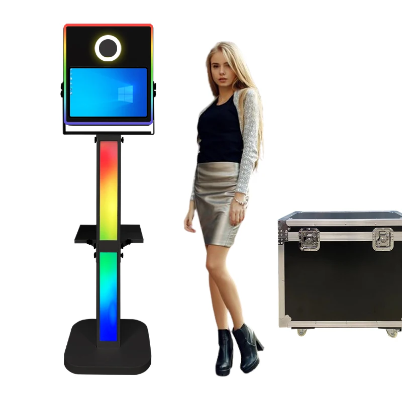 High Quality Dslr Photo Booth  With Camera And Printer 15.6 Inch Led Frame  Selfie Photo Booth On Sale