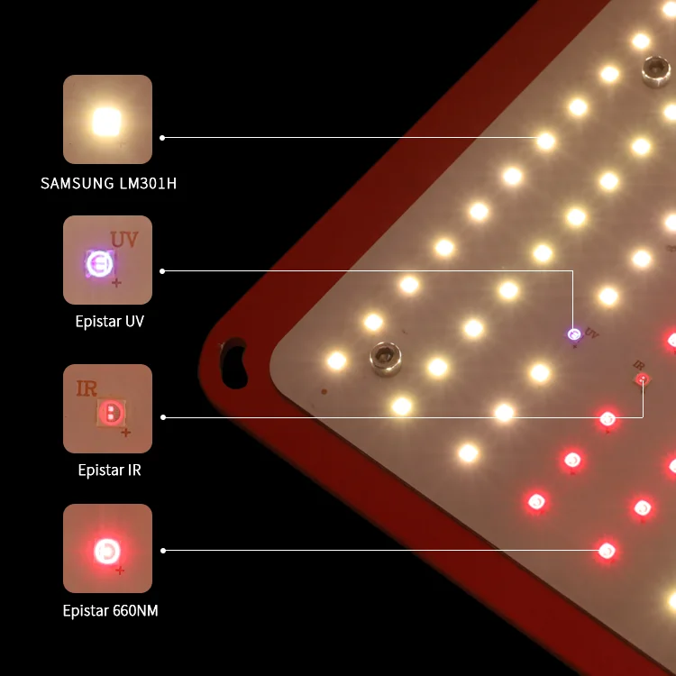 Kingbrite LED Grow Lights 240W, LM301H pcb LED Panel Full Spectrum Grow Tent Complete Kit for growing system