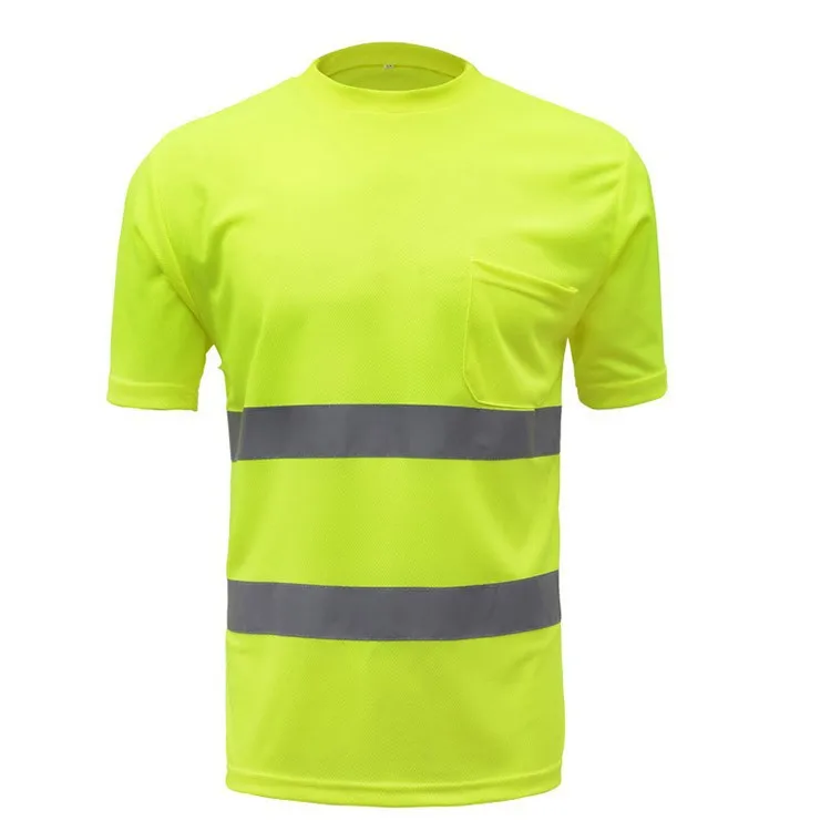 100% полиэстер на открытом воздухе с длинным рукавом Hi Vis Акция мужские тренировочные брюки со светоотражающей форма спецодежды полосатая теплопередачи футболка круглым вырезом и цветочным