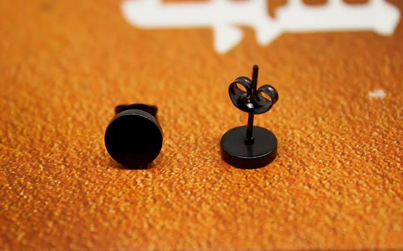 Classic 316L stainless steel round cake earrings Korea hot selling jewelry products for women