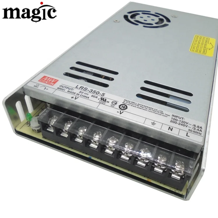 Источник питания Meanwell LRS 350 5 В 12 24 Вт