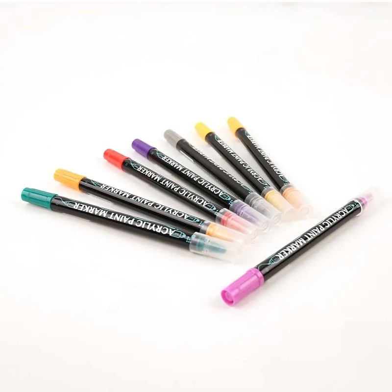 Customized Packaging And Pen Barrel Hot Selling Colorful Ink Acrylic Marker For Drawing