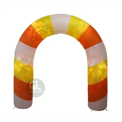 8FT Christmas inflatable Candy Corn Archway, giant inflatable candy cane
