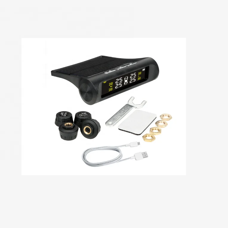 Internal external solar tire pressure monitoring system tpms