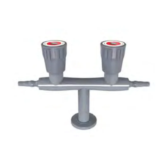 Solid Brass Chemical Resistant Desktop Single Head Gas Cork for Laboratory Equipment