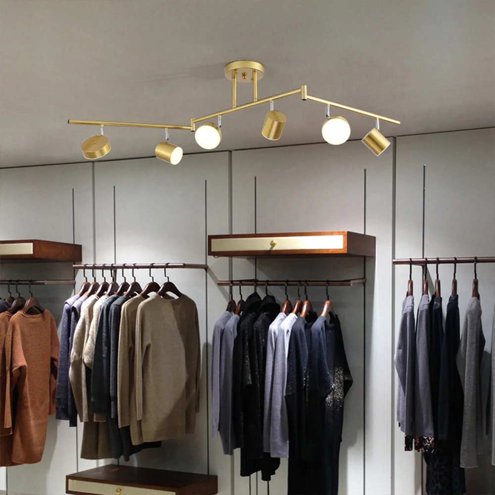 Modern Nordic Led Golden and Black Ceiling Spotlight Lighting Lamps for Home Living Room Bedroom Kitchen Bathroom