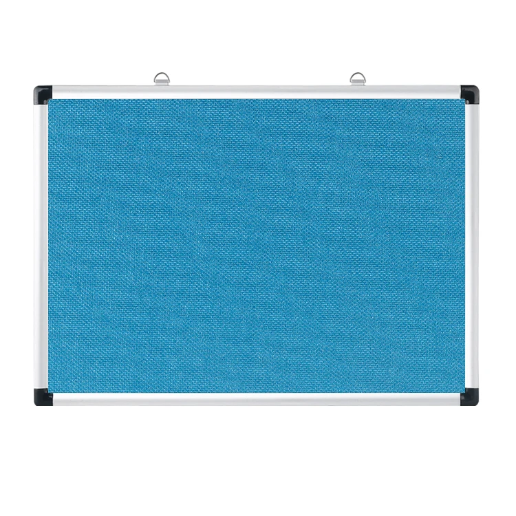 OUTDOOR PUBLIC 17 mm aluminum frame decorative fabric back lockable notice bulletin board with acrylic door