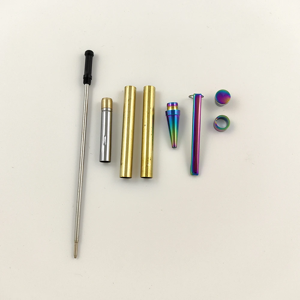 Taiwan DIY 7MM Slim Pen Kits Handmade Woodturning Pen Making Parts Sierra Bolt Action Twist Pen Kits