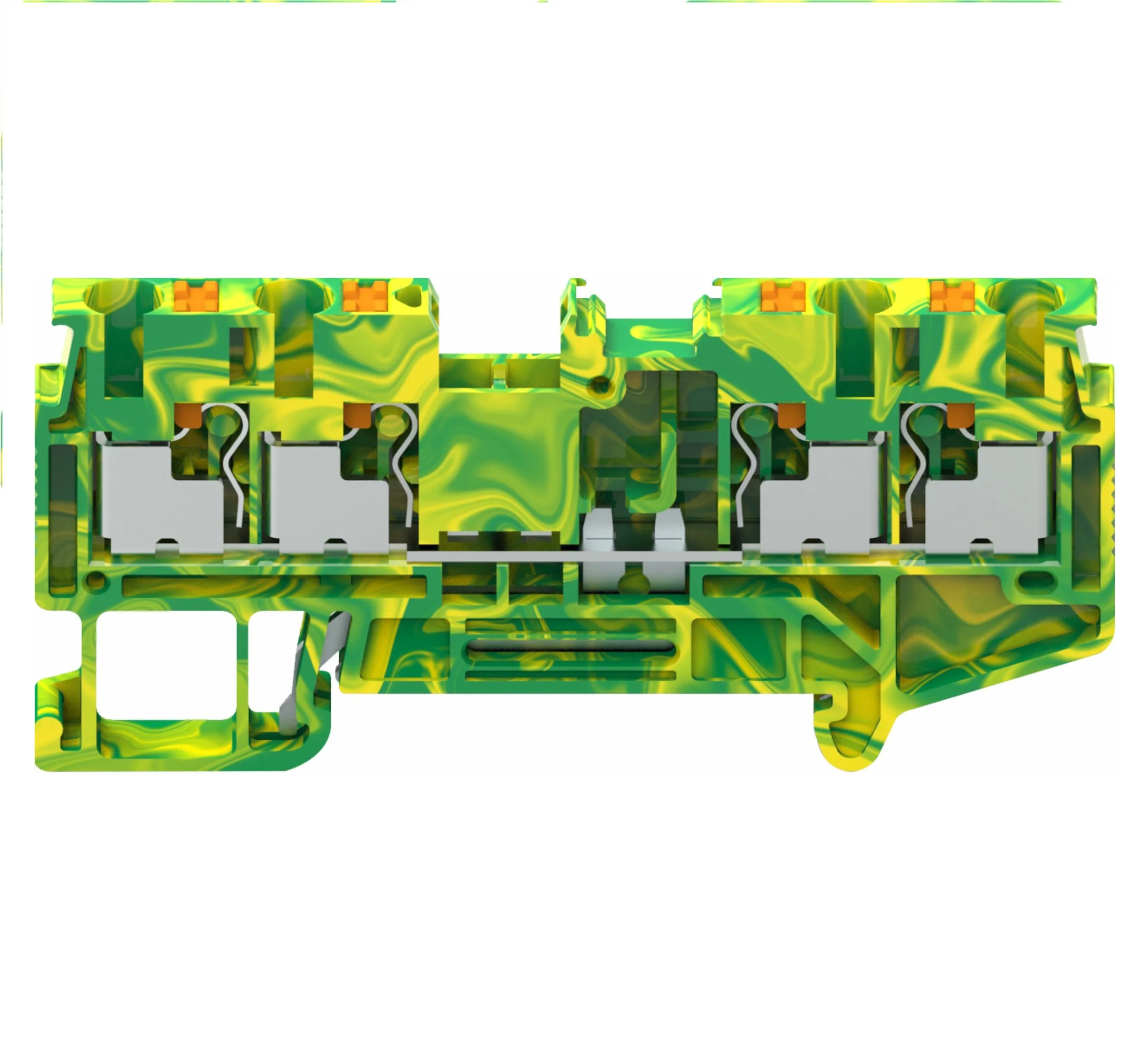 2,5 мм два в двух из заземления din-рейку клеммной колодки шеф пуш-ап Пуш-Ап-в GUV2.5-104-PE