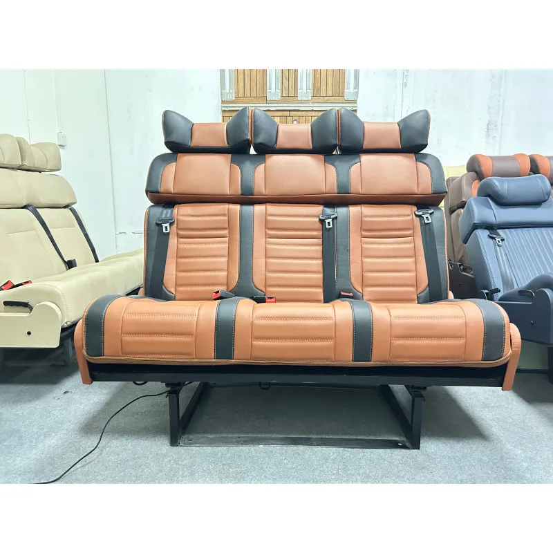New Design Manufacturer VIP Custom Auto Interior & Accessories 3 Person Sofa Bed Seat Leather Car Interior Seat City Bus Seat