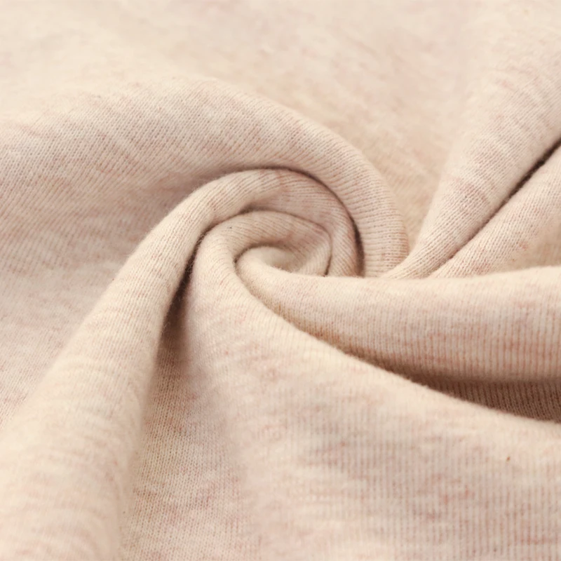 hot selling 200gsm 85% cotton 15% cashmere 1*1 rib knitted wool Breathable fabric for Garment