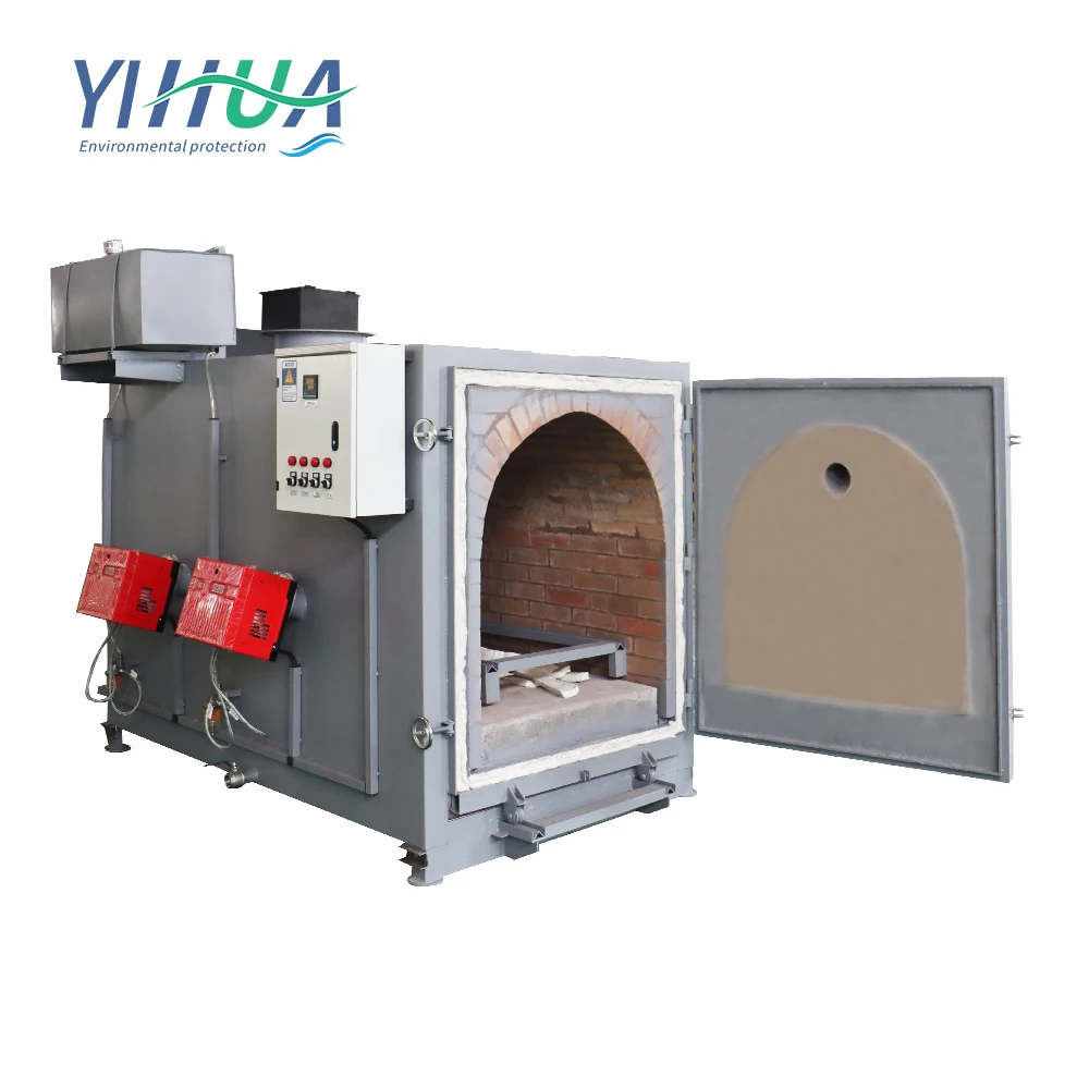 1000l/h Hospital Waste Burning Incinerator Smokeless Hospital Animal Pet Medical Waste Incinerator For Sale