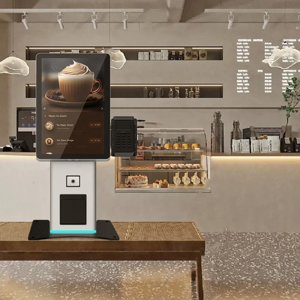 Touch screen kiosk pos terminal ordering kiosk nfc