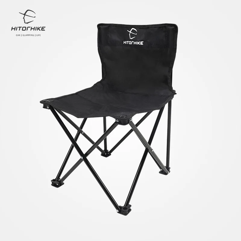 Hitorhike wholesale outdoor camping portable small folding steel tube fishing chair