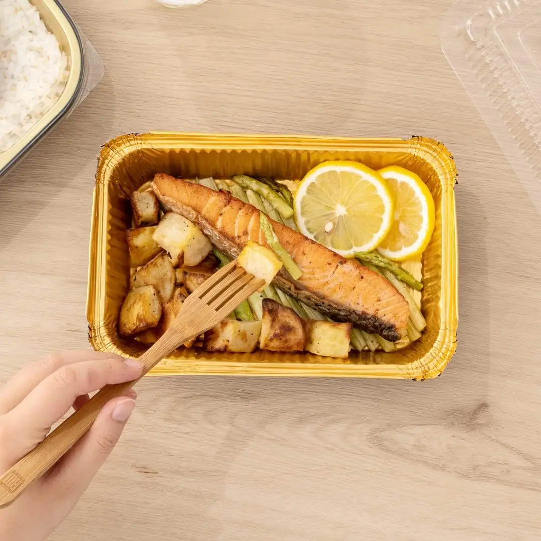 gold aluminum foil container