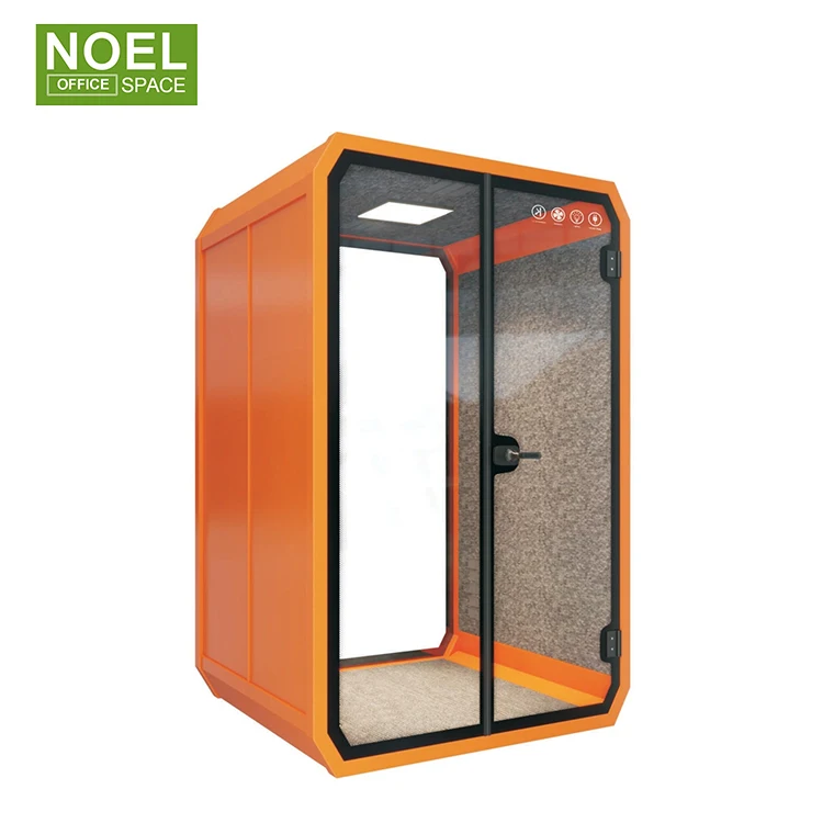 Home office acoustic pod meeting room work pods tempered glass booth soundproof