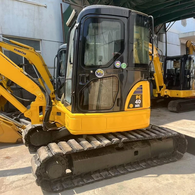 Лидер продаж подержанный гусеничный экскаватор Komatsu PC40 с сертификатом EPA CE COC 4-тонная секонд-Ручная копальная машина хорошего качества