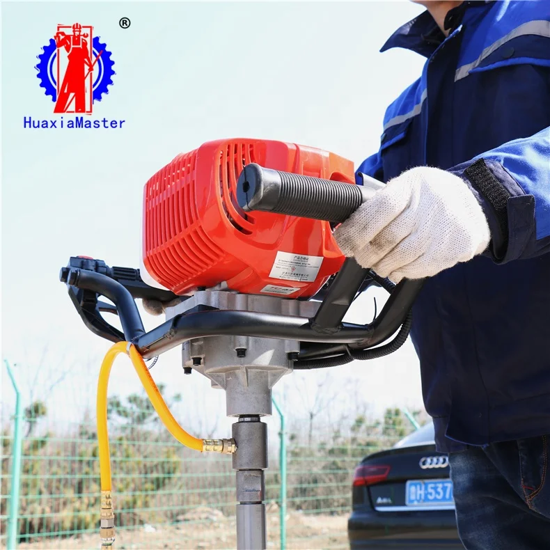 Small portable core drill machine 20m depth small backpack core sample drilling rig for sale one person can operate