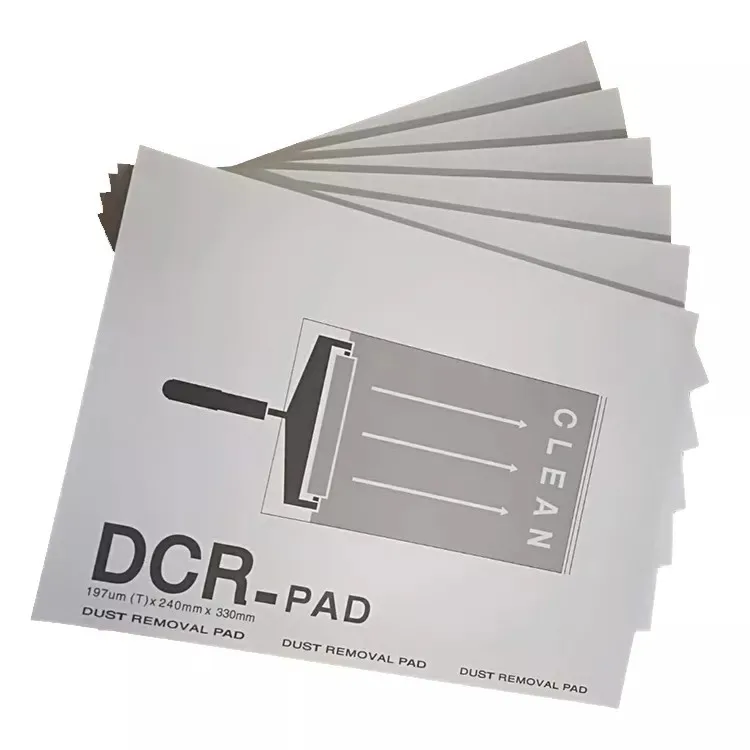 240mm*330mm print cover Cleanroom Dust Remove Cleaning Silicone Roller use Adhesive Paper DCR Pad