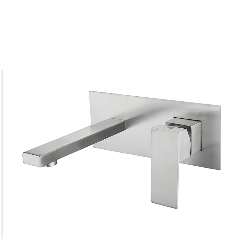Stainless Steel 304 Black Gold Nickel Mixer Wall Mounted Basin Bathroom Concealed Faucet