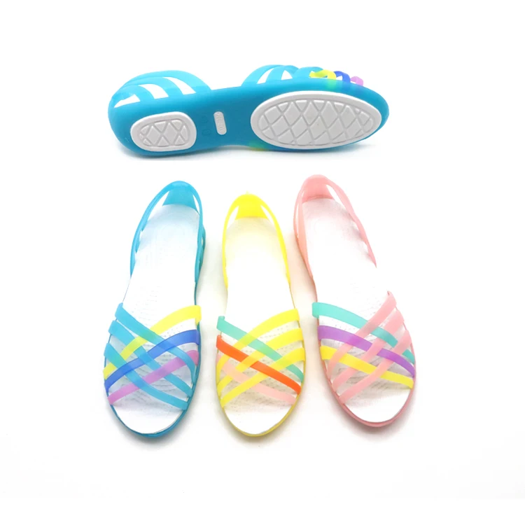 PVC casual outdoor women slipper colorful design fancy ladies sandals