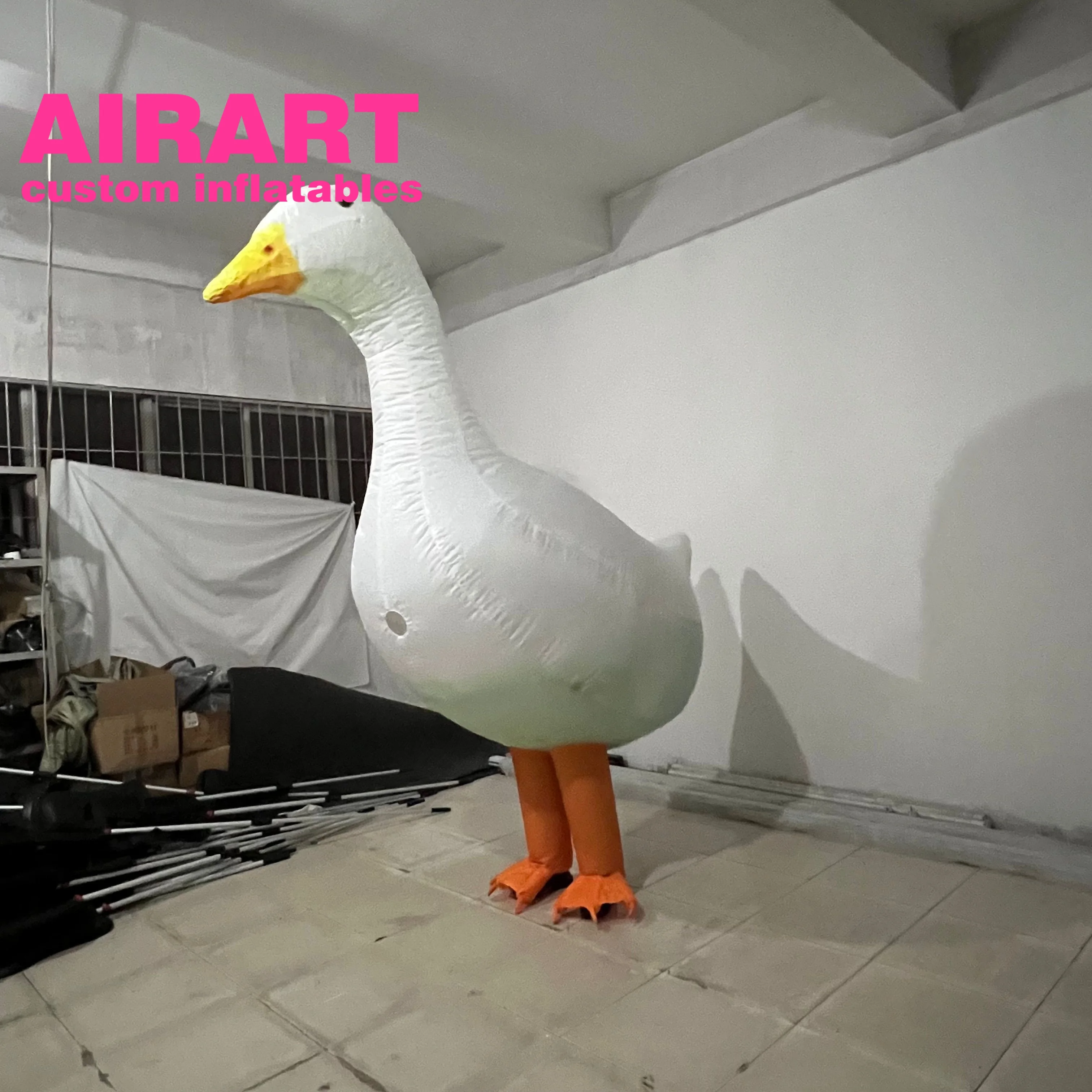 circus animals dress inflatable goose costume,inflatable cartoon duck costume for party ideas