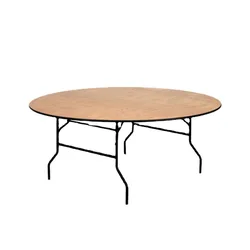 Banquet Dinner Wedding Party Round Solid Round Metal Folding Table
