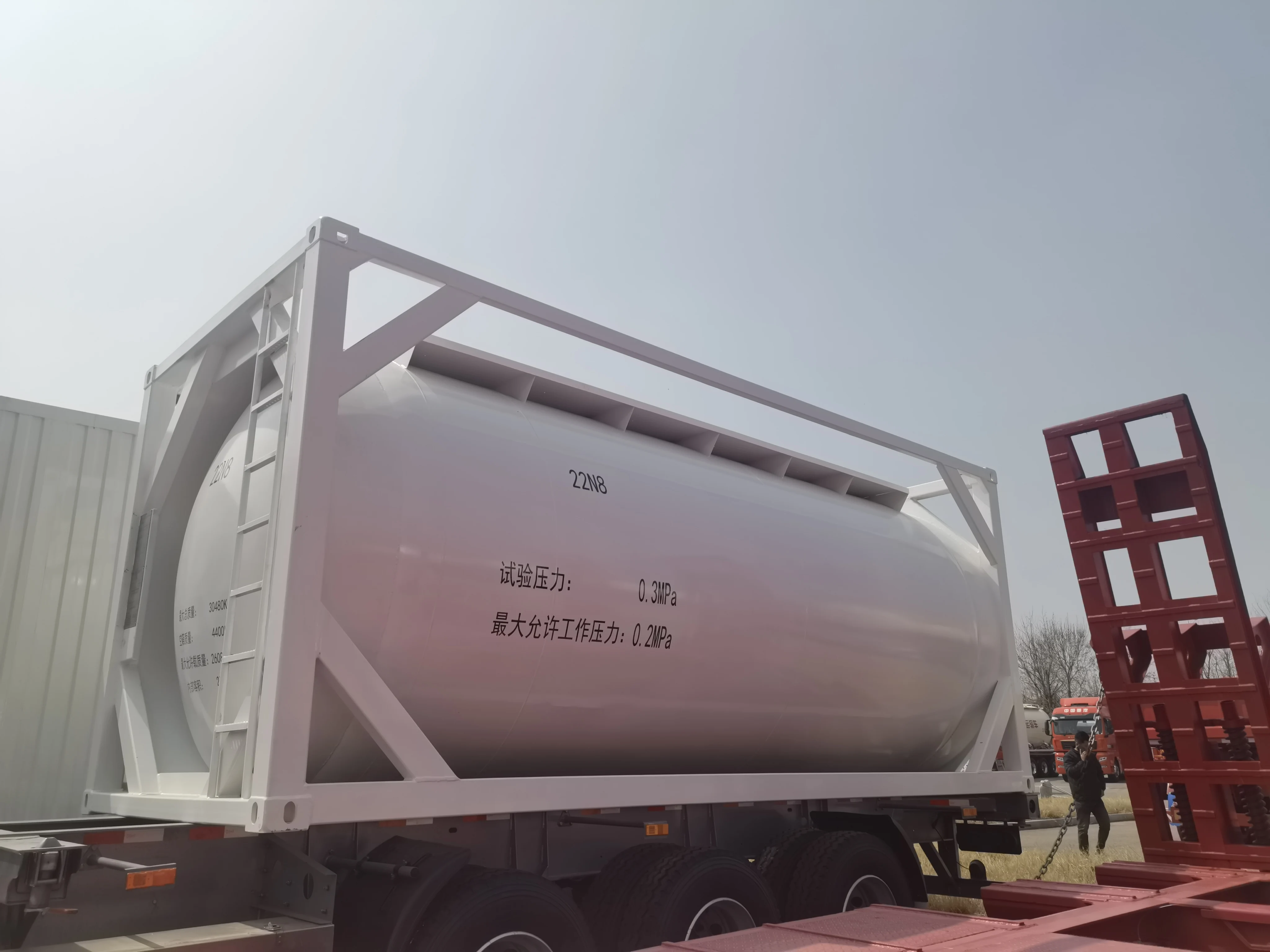 25m3 Bulk Cement Container Tank for Flour Gypsum Powder Transportation and Storage Product Category Containers
