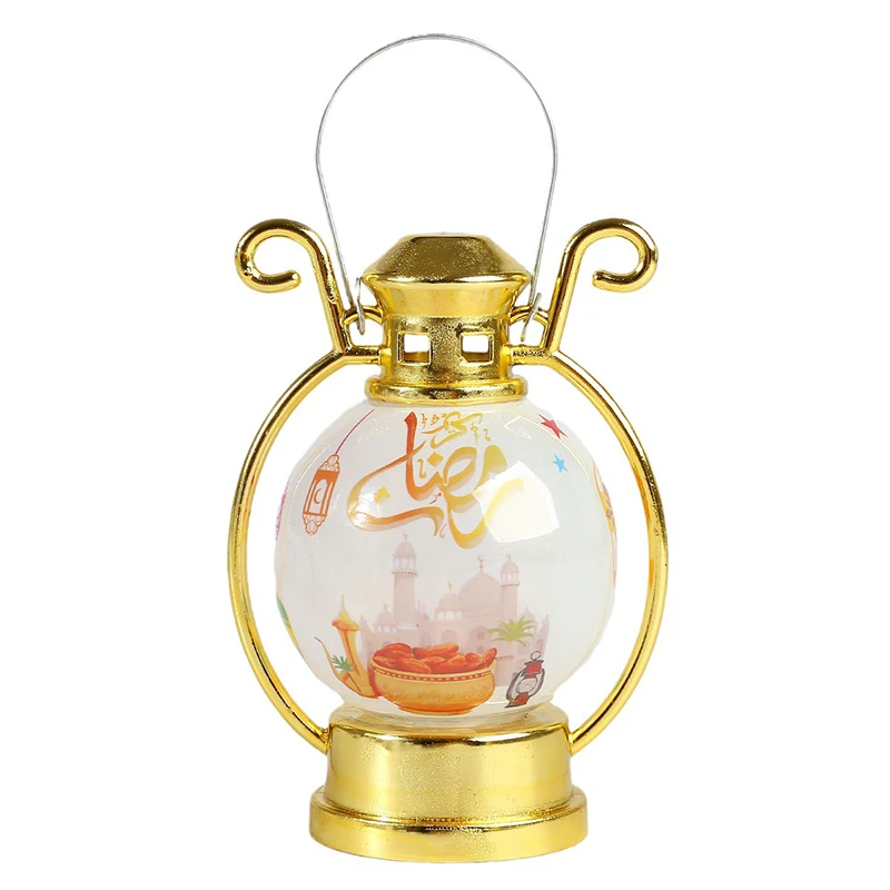 Islamic Eid Decorations Desktop Ornament Light Mini Hanging Lantern Ramadan Lanterns Lights Muslim Ramadan Decorations