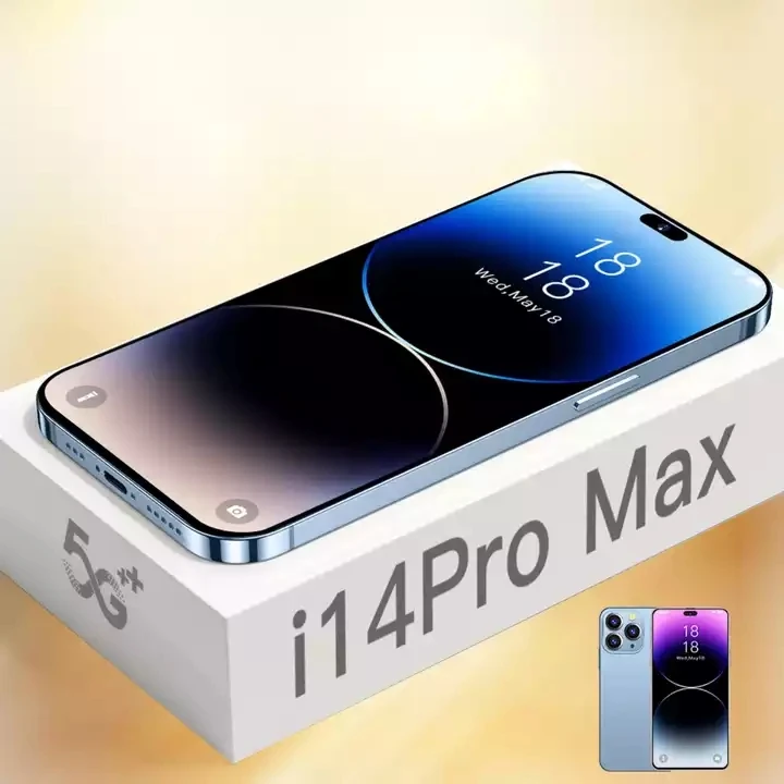 Original i 14 Pro Max global unlock cell phone 7.3 inch Big Screen 12GB +512GB Dual Sim Card Android 5G smart mobile phones
