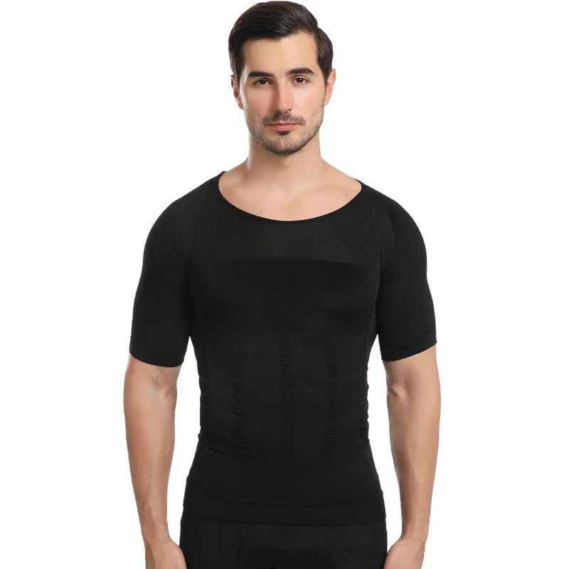
Mens Compression Shirts Undershirt Slimming Tank Top Workout Vest Slim Body Shaper 