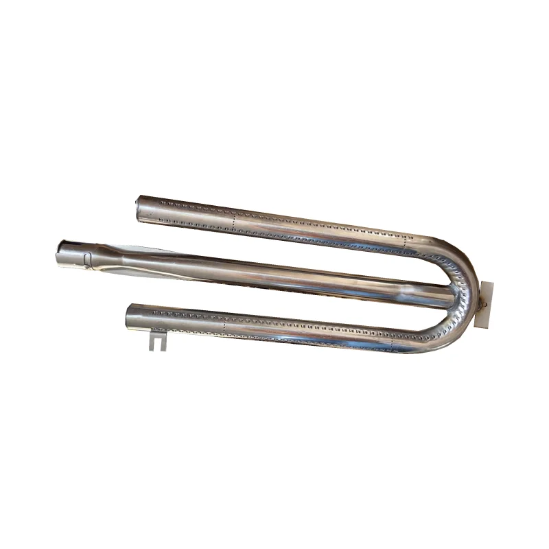 Stainless steel pipe burner for commercial kitchen equipment