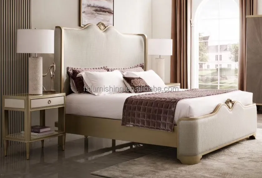 Полный комплект ручной работы из массива дерева, подходящий для двуспальной кровати, ночной стенд, нагрудный комод, шкаф, комплект для спальни