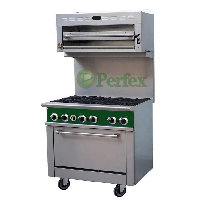 Commercial Cooking Equipment 6 Burner Gas Stove Cooker/Stainless Steel Gas Cooking burnes/Gas Step-up  Hot plate  with CE