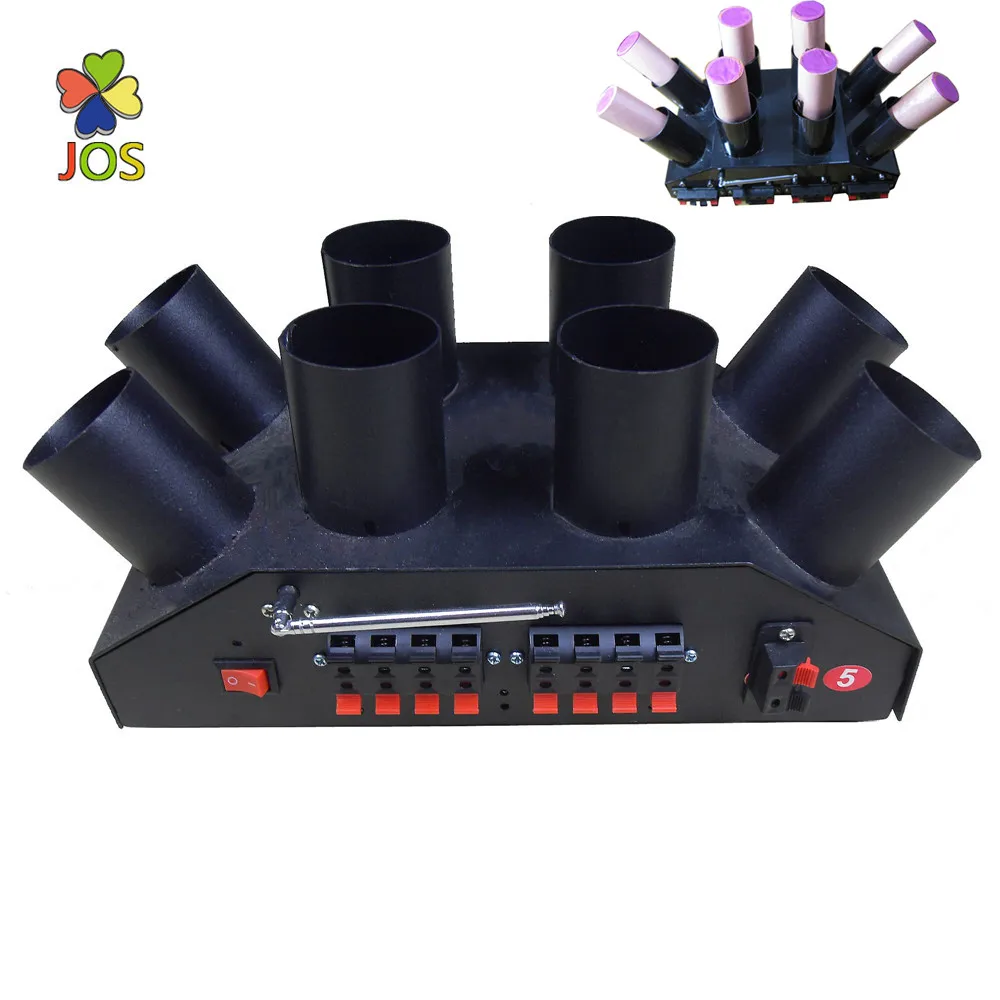 8  channel  8 cue  wireless  remote control cold  fireworks  firing system with fireworks racks for  stage special effect