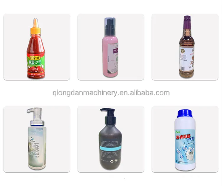 Automatic flat round Square Plastic Glass bottles adhesive sticker double side labeling machine price on sale packing line