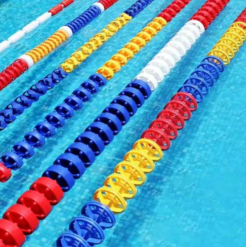 Factory Price 11/15cm Diameter Pool Lane Rope Divider Swimming Pool Equipment Windmill Shape Pool Lane Line