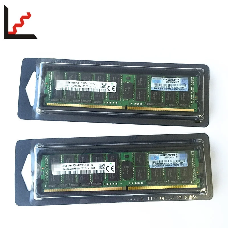 Подлинная новая вытянутая оптовая цена 32G 4R-X4 / 4DRX4 PC4-2133P DDR4 Серверная память работает на ML350 gen9