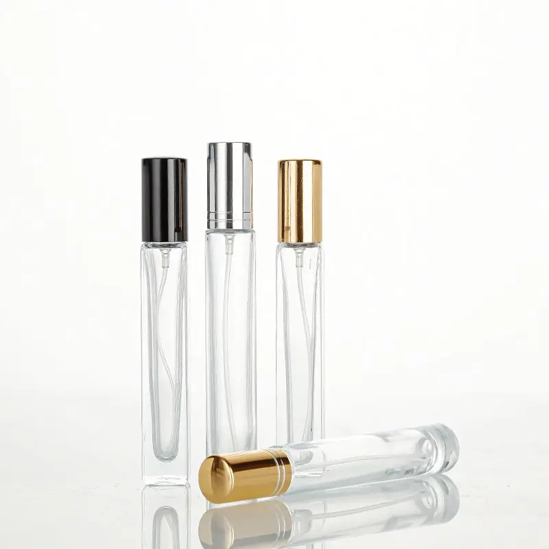 Wholesale Empty Perfume Atomizer 30 ml 50 ml 100 ml Clear Black Square Spray Glass Perfume Bottle with Sprayer