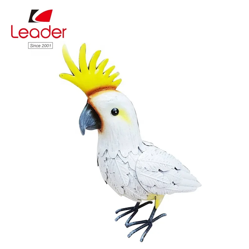 Tropocal African Animal Handmade Metal Colorful Iron Toucan Figurine