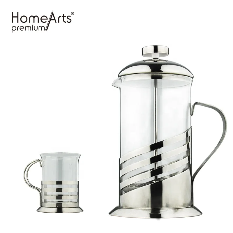 600ml Borosilicate Accessories Glass Coffee Maker French Press