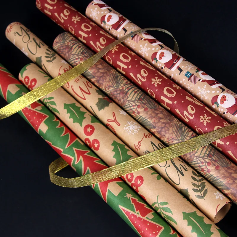 Wrapping Paper Birthday Wrapping Paper Sheets-Recyclable Gift Wrapping Paper Set with Gift Tags & String-Birthday Gift Wrap